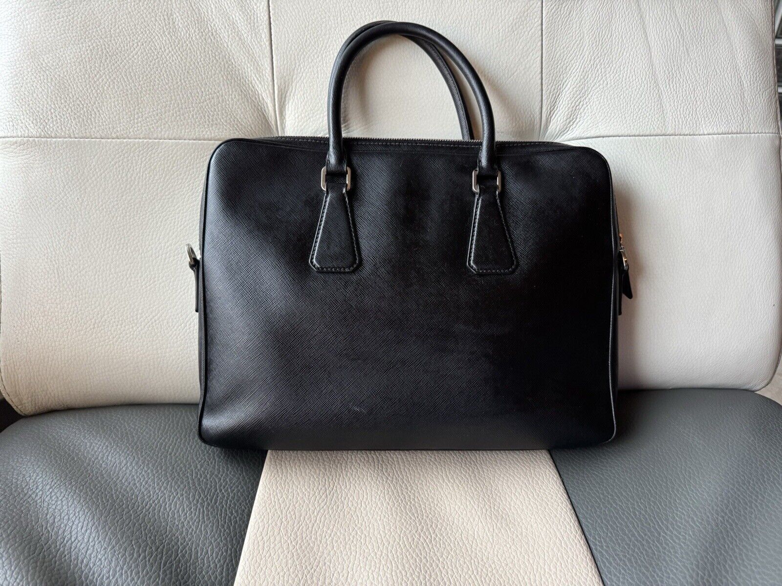 Prada Briefcase Black Leather - image 15