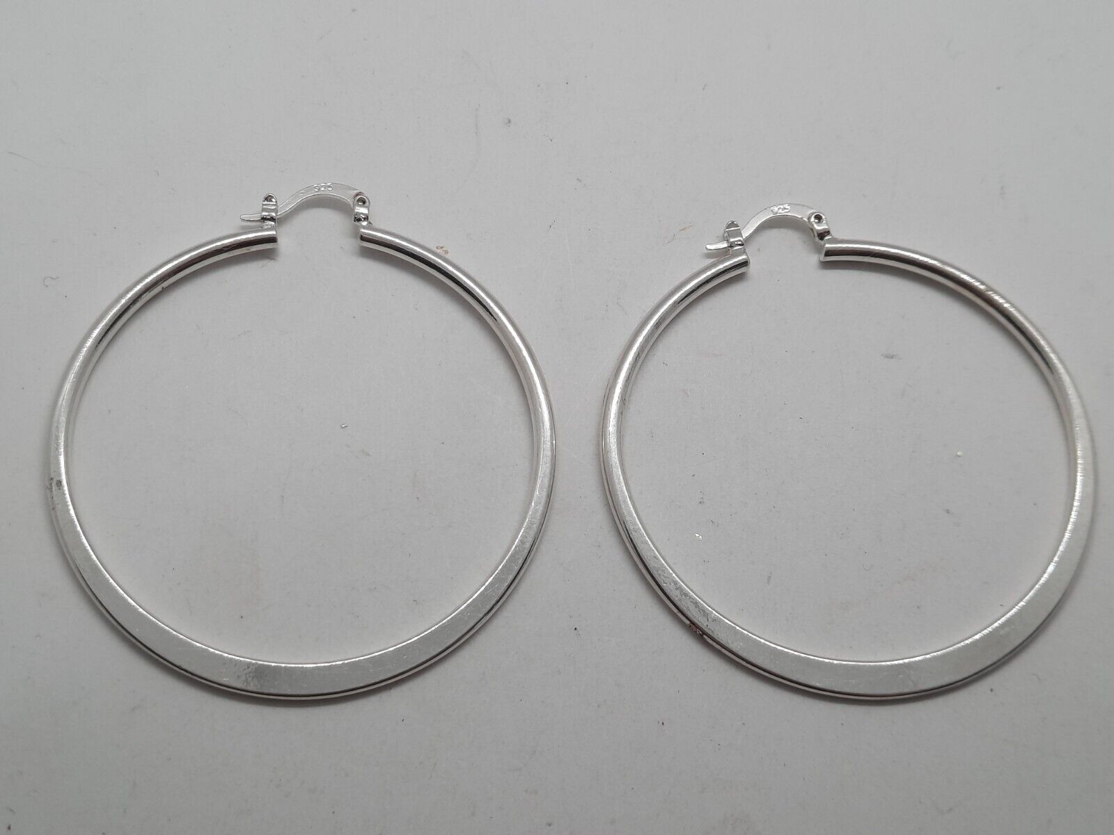 925 Sterling Silver Hoop Earrings - image 1