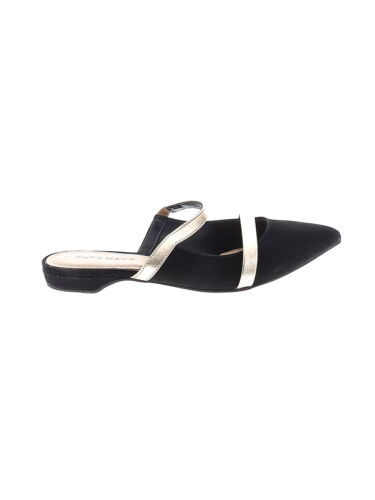 Pure Navy Women Black Flats 5 - image 1