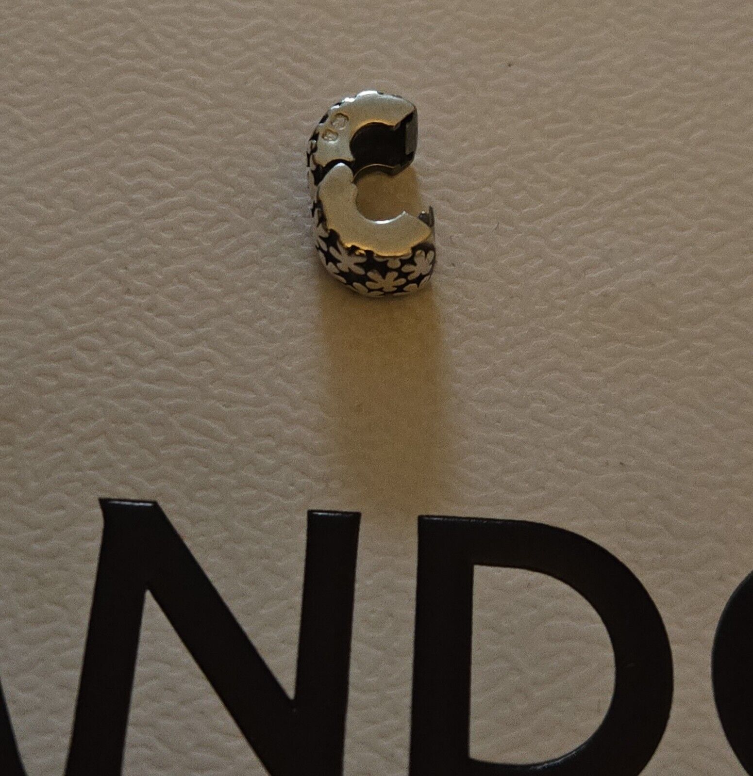 Genuine Pandora Silver Daisy Flower Clip Charm VG… - image 8