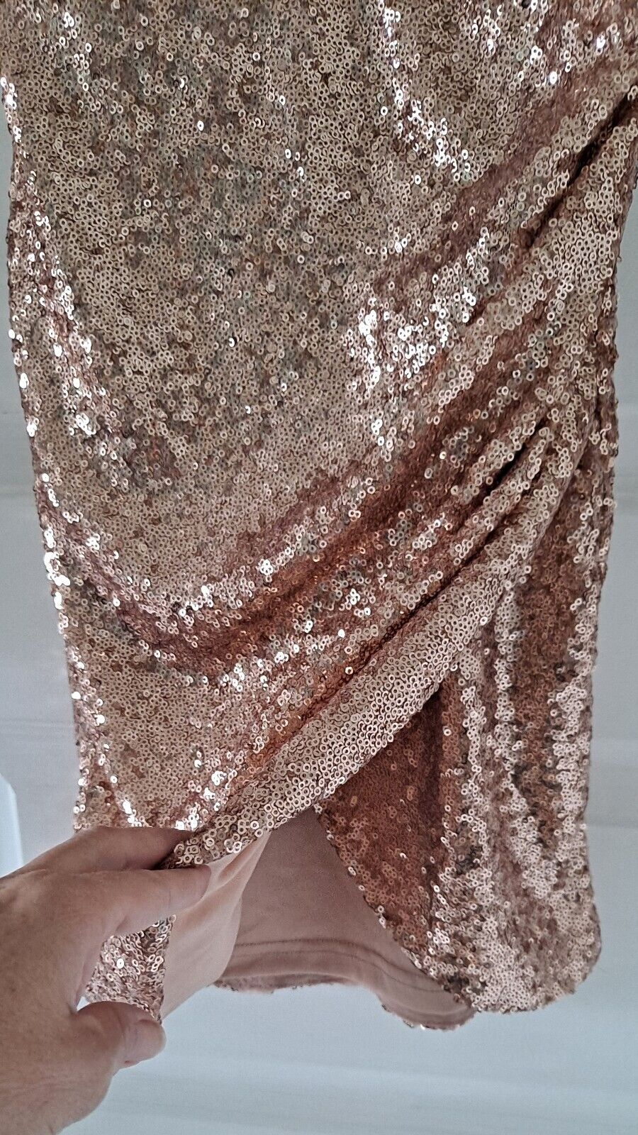 Selfie Leslie XS Rose Gold Sequin Dress #Swifty - image 5