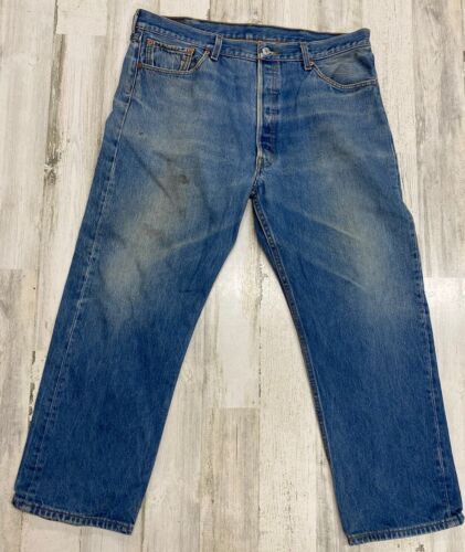 Vintage Levis 501 XX Distressed Faded Jeans Denim… - image 1