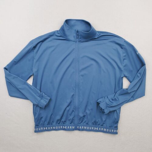 Under Armour Jacket Womens Large Blue Athletic Tr… - image 1