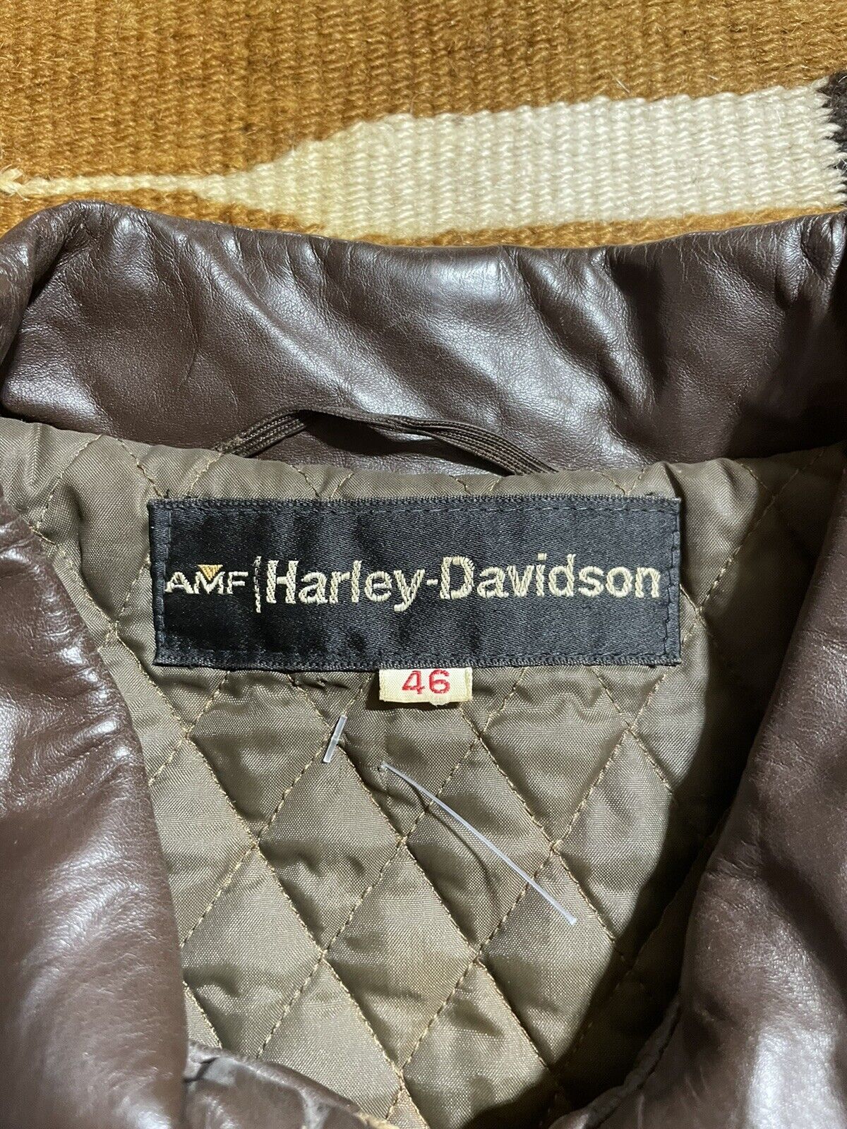 Vintage 70s Harley Davidson AMF Motorcycle Jacket… - image 2