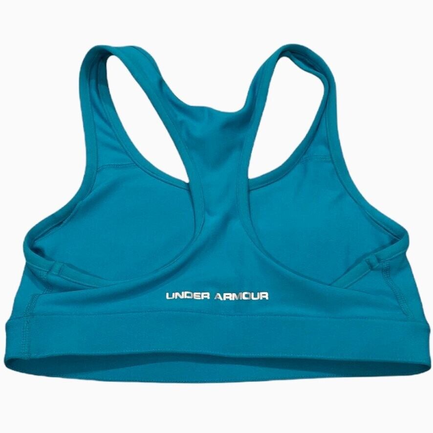 Under Armour Racerback Compression Sports Bra Blu… - image 2