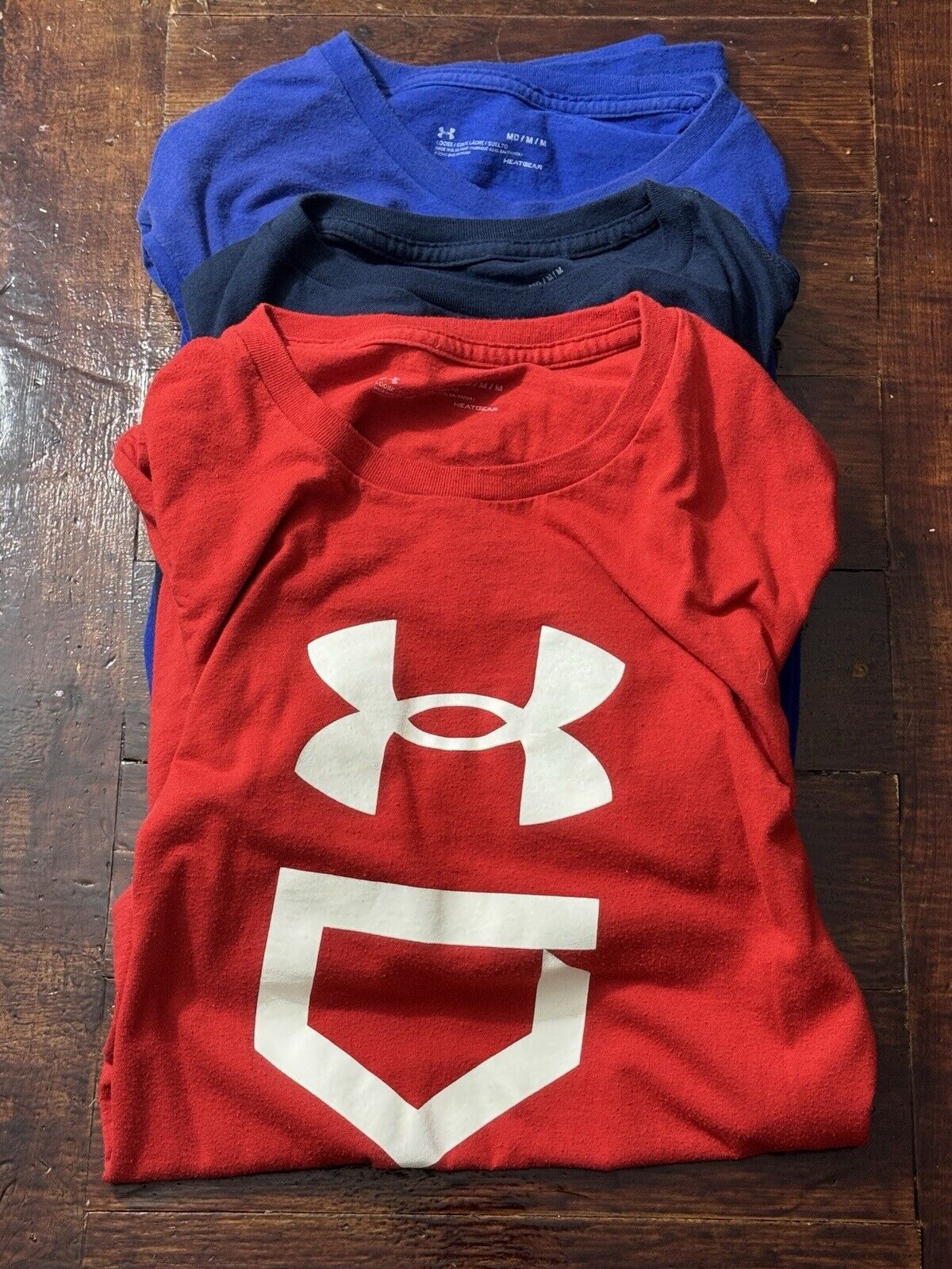 under armour t shirt medium lot of 3 Red / Blue /… - image 1