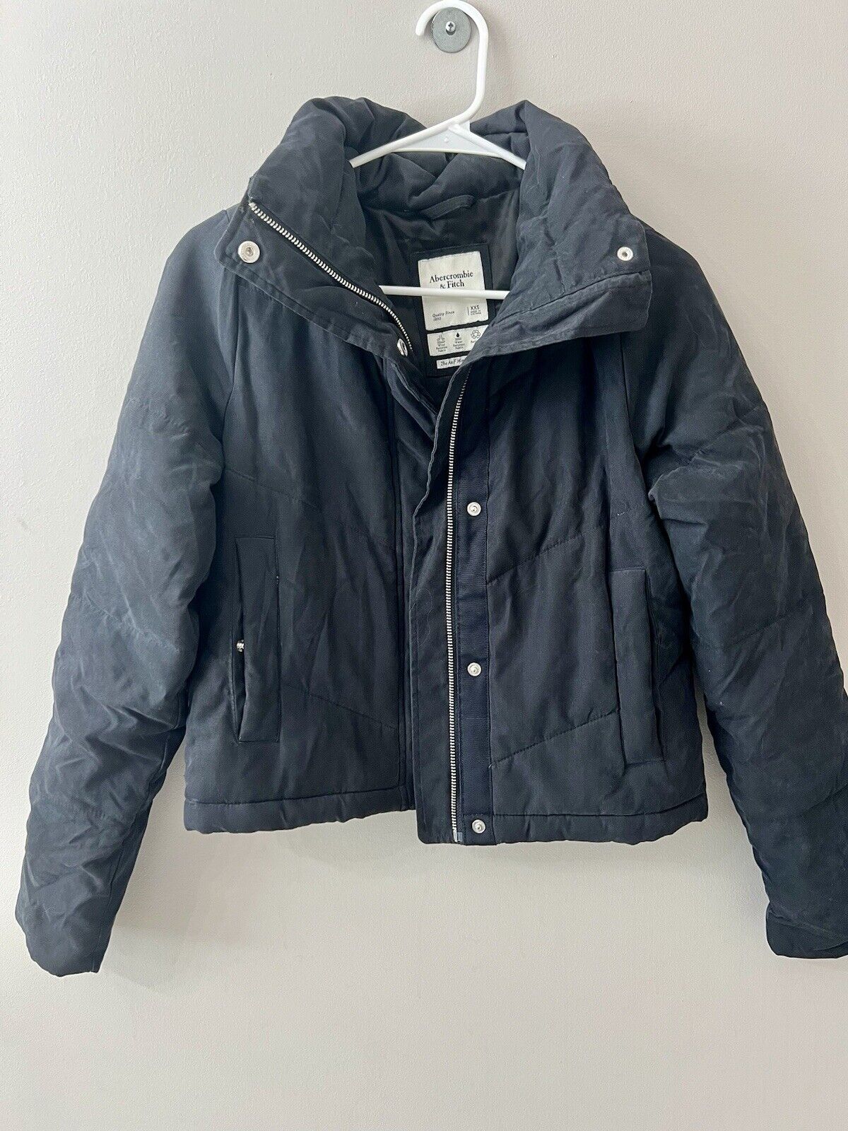 Abercrombie and Fitch mini puffer XXS black - image 1