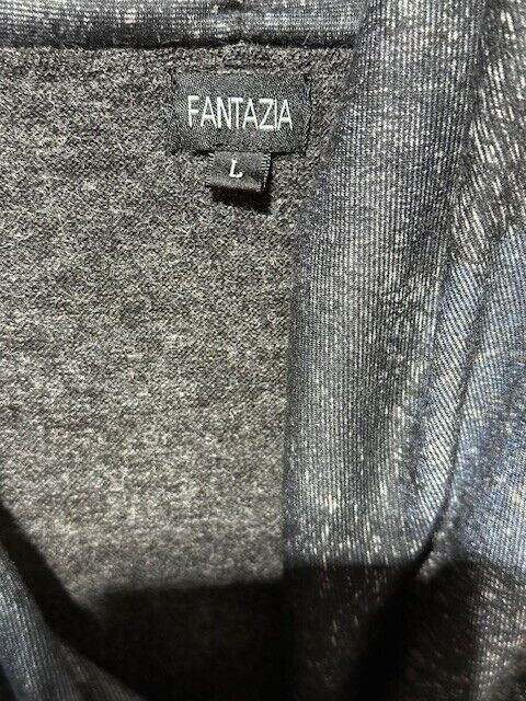 Women's Fantazia Tunic Jacket TOP Gray Blue Butto… - image 3