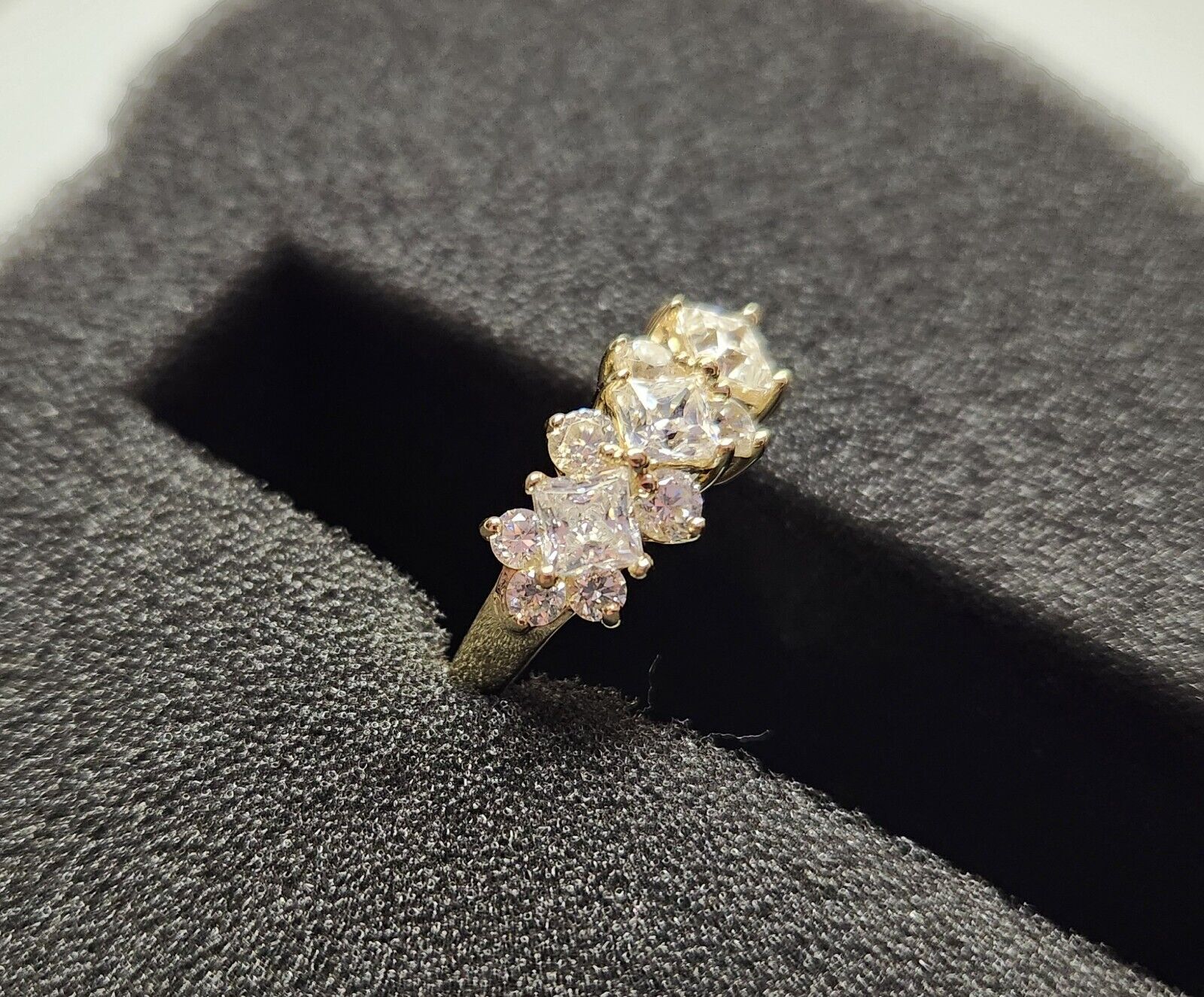 14k Yellow Gold Cubic Zirconia Ring (#6) - image 2