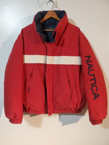 HUGE SALE VINTAGE 1990s Nautica down reversible p… - image 1