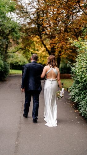 Halfpenny Silk Cheryl Wedding Dress (Ivory)