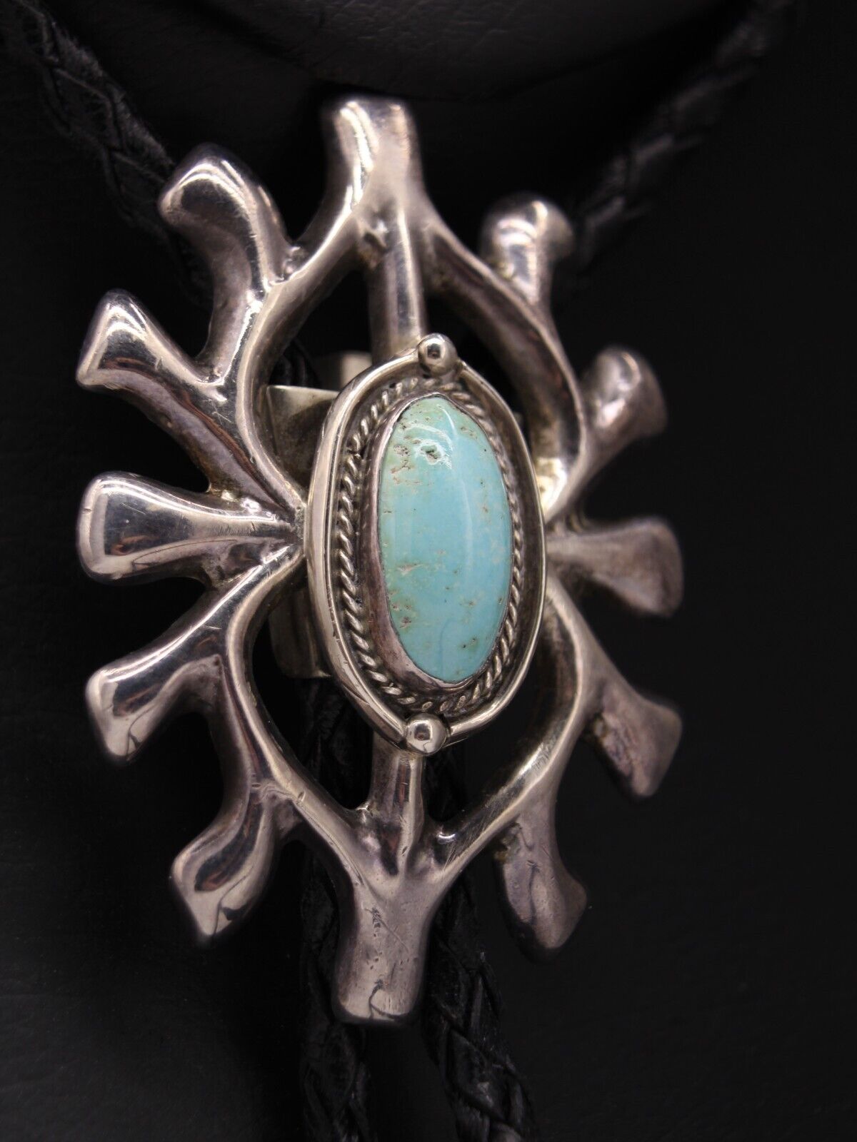 Vintage Navajo Sleeping Beauty Turquoise Sterling… - image 11