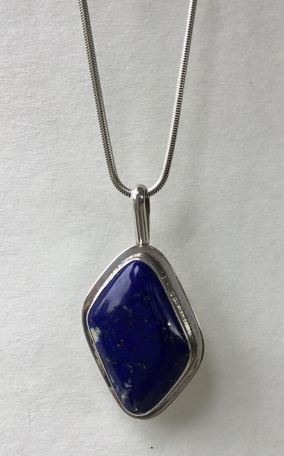 Vintage Sterling Silver Designer Signed Lapis Laz… - image 12