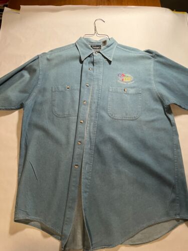 McDonalds Logo Denim Mens Shirt - image 1