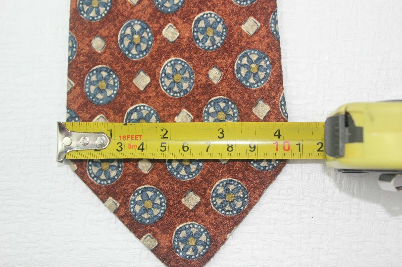 Enrico Coveri Tie Necktie Classic Brown  100% Sil… - image 6