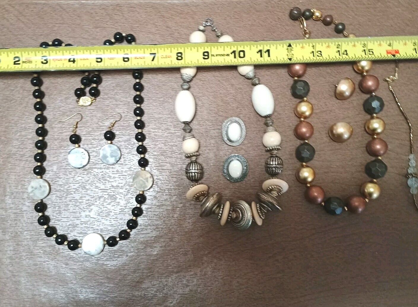 Lot Costume Jewelry Necklace/Earring Sets Vintage… - image 12