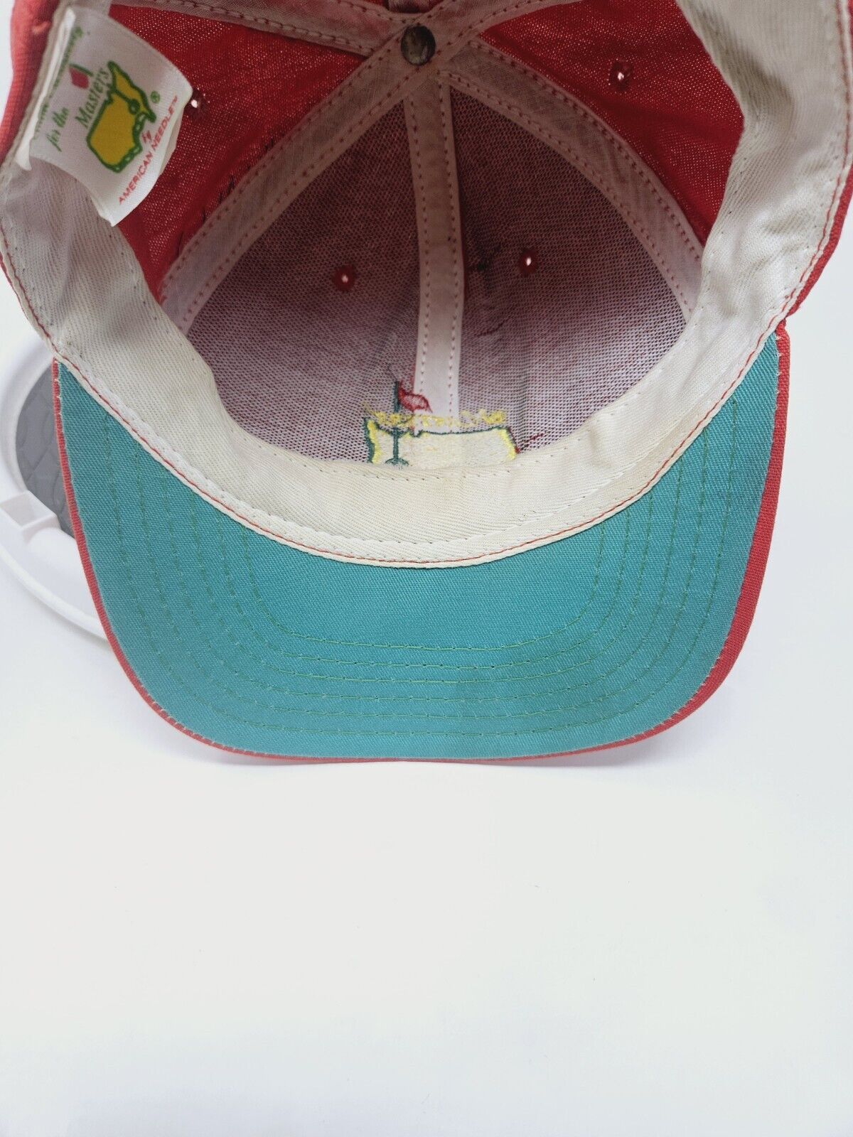 Vtg 90s Masters Golf Adjustable Hat Rare Color Re… - image 6