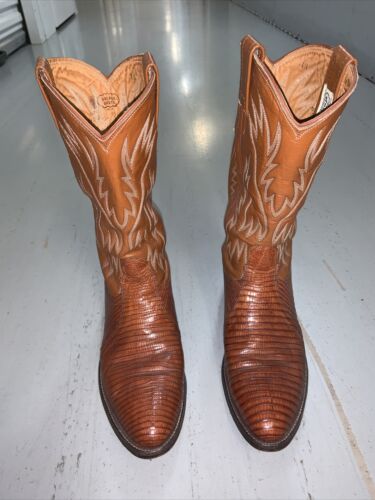 Size 9D Nacona Exotic Leather Boots ~ Style 9010 T