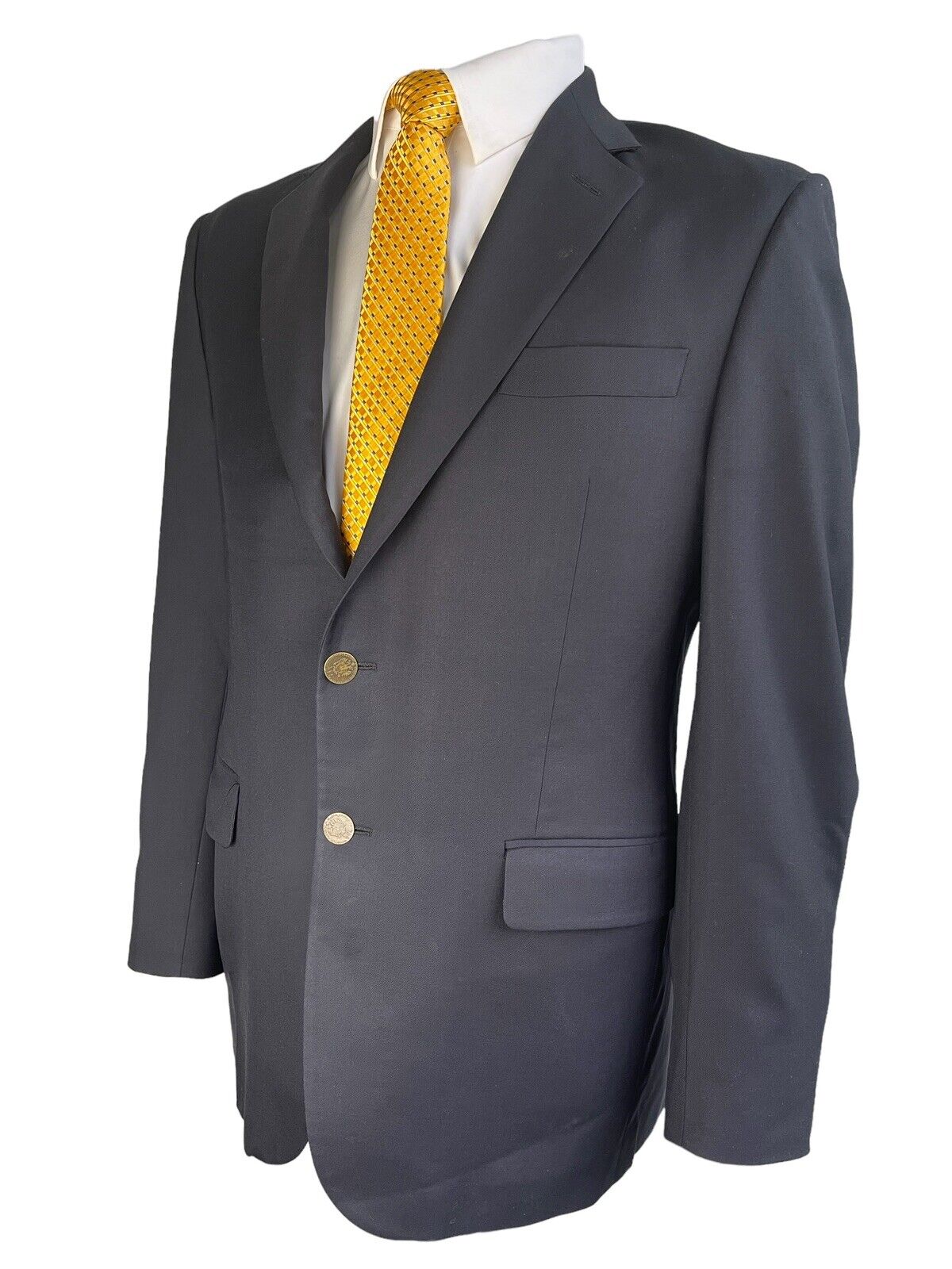 HICKEY FREEMAN BLACK, SUPER 140s BLAZER WITH META… - image 2