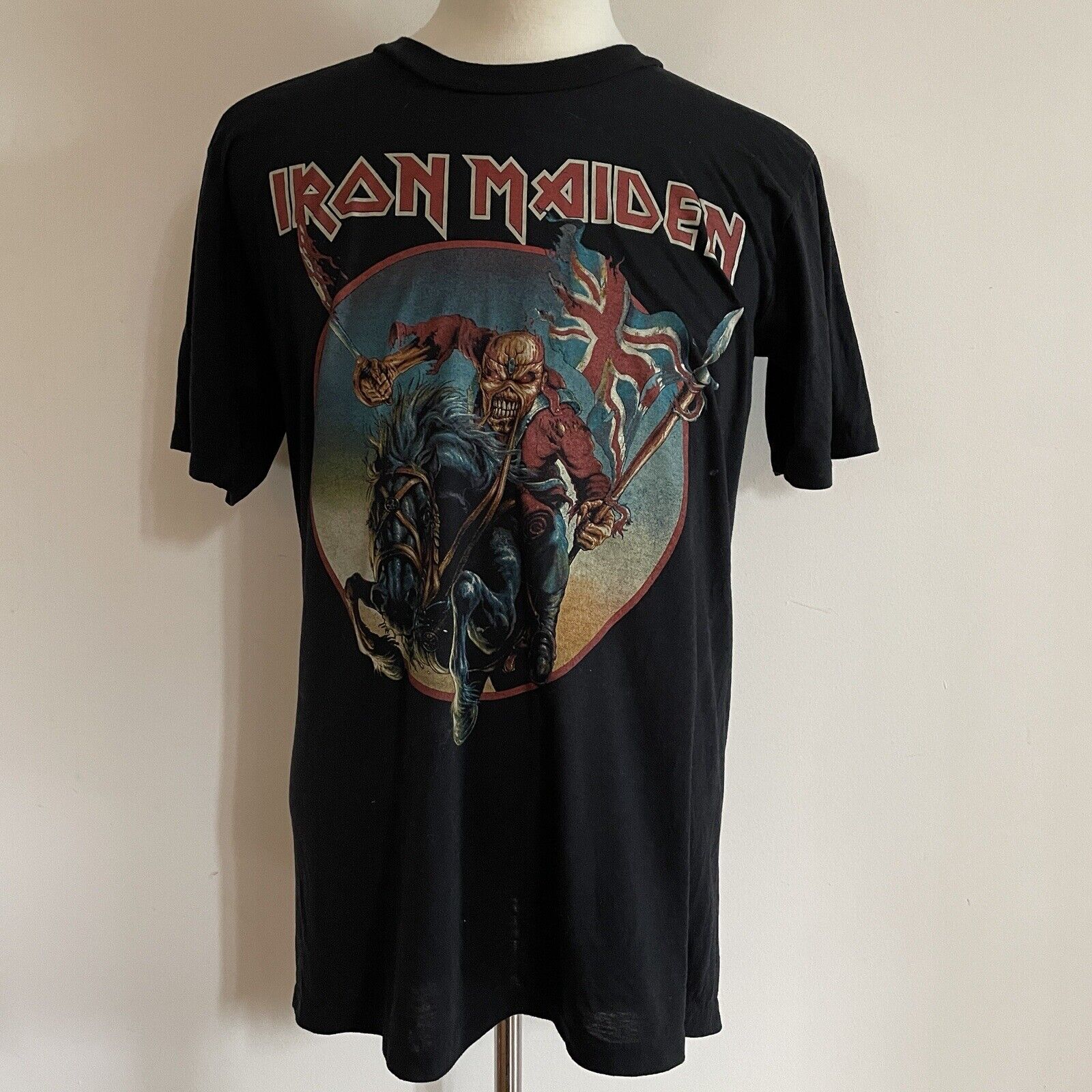 Vintage Iron Maiden Tour Shirt Men Medium 1980’s … - image 2