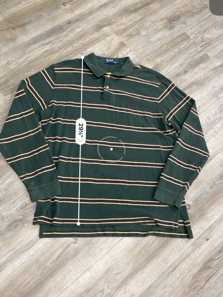 Polo Ralph Lauren Vintage Rugby Polo Long Sleeve … - image 4