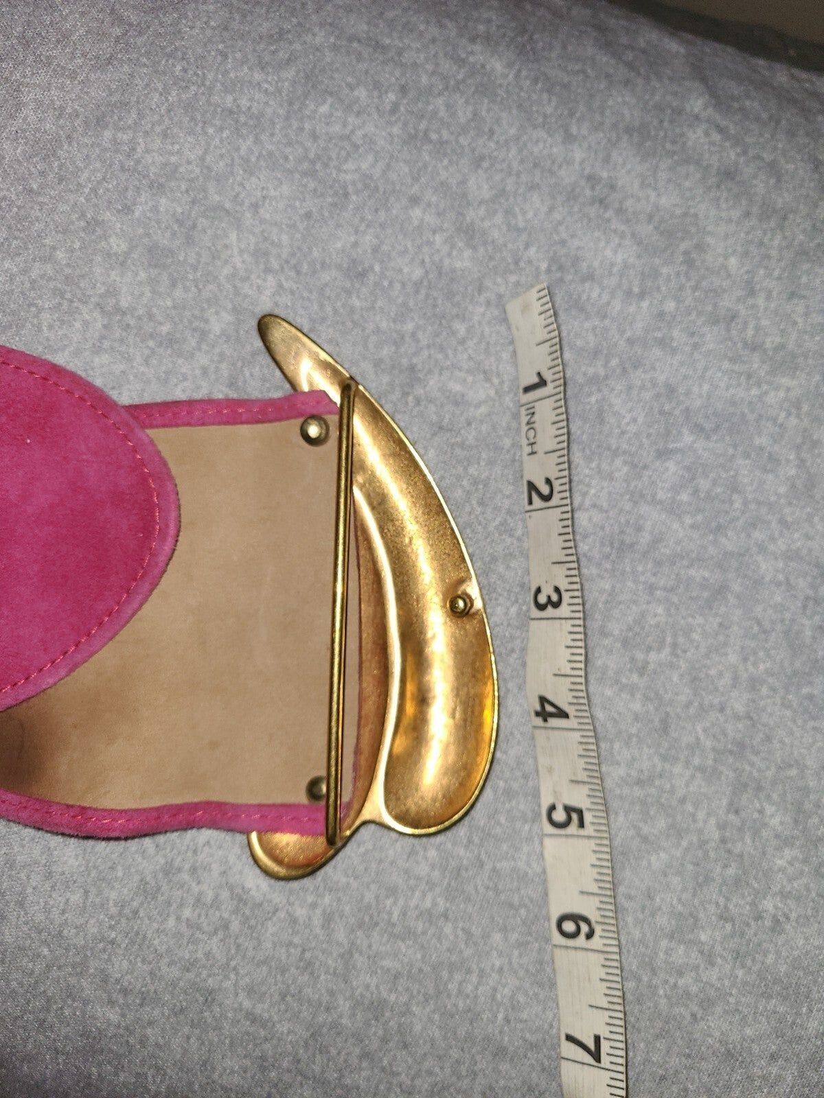 Donna Karan vintage hot pink belt RARE 90s ultra … - image 9