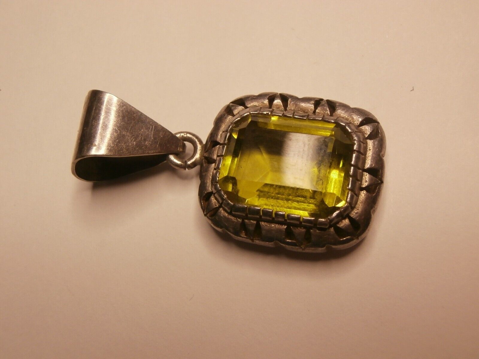 Vintage Sterling Silver 925 Green Peridot Natural… - image 2