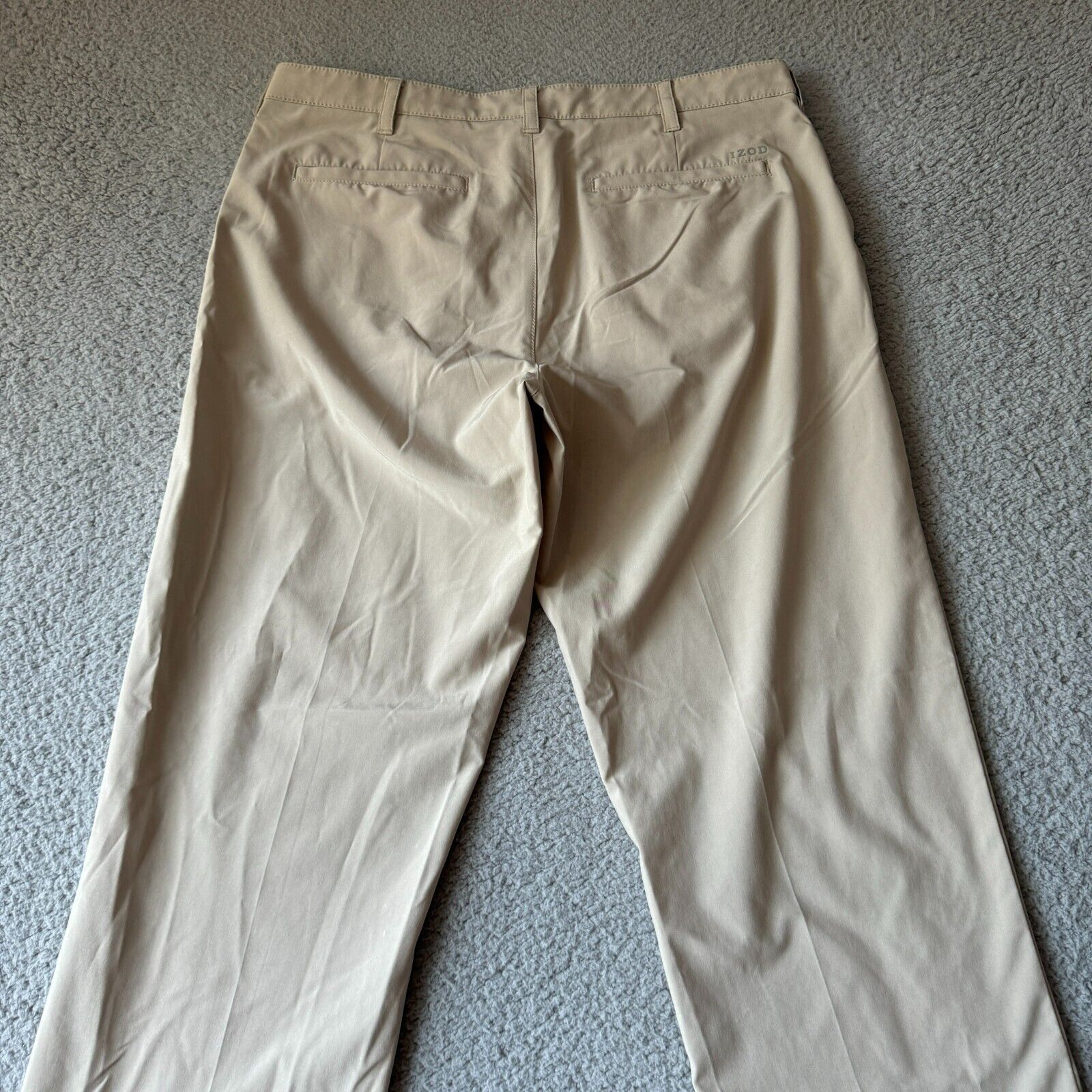 IZOD Golf Pants Mens 36x32 Beige Swingflex Straig… - image 8