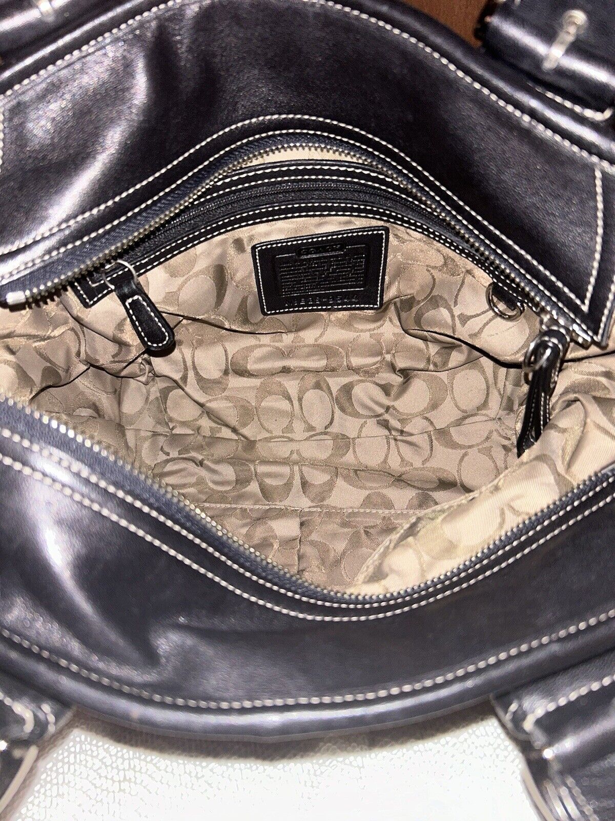 Vintage Coach Soho Tote Black - image 6