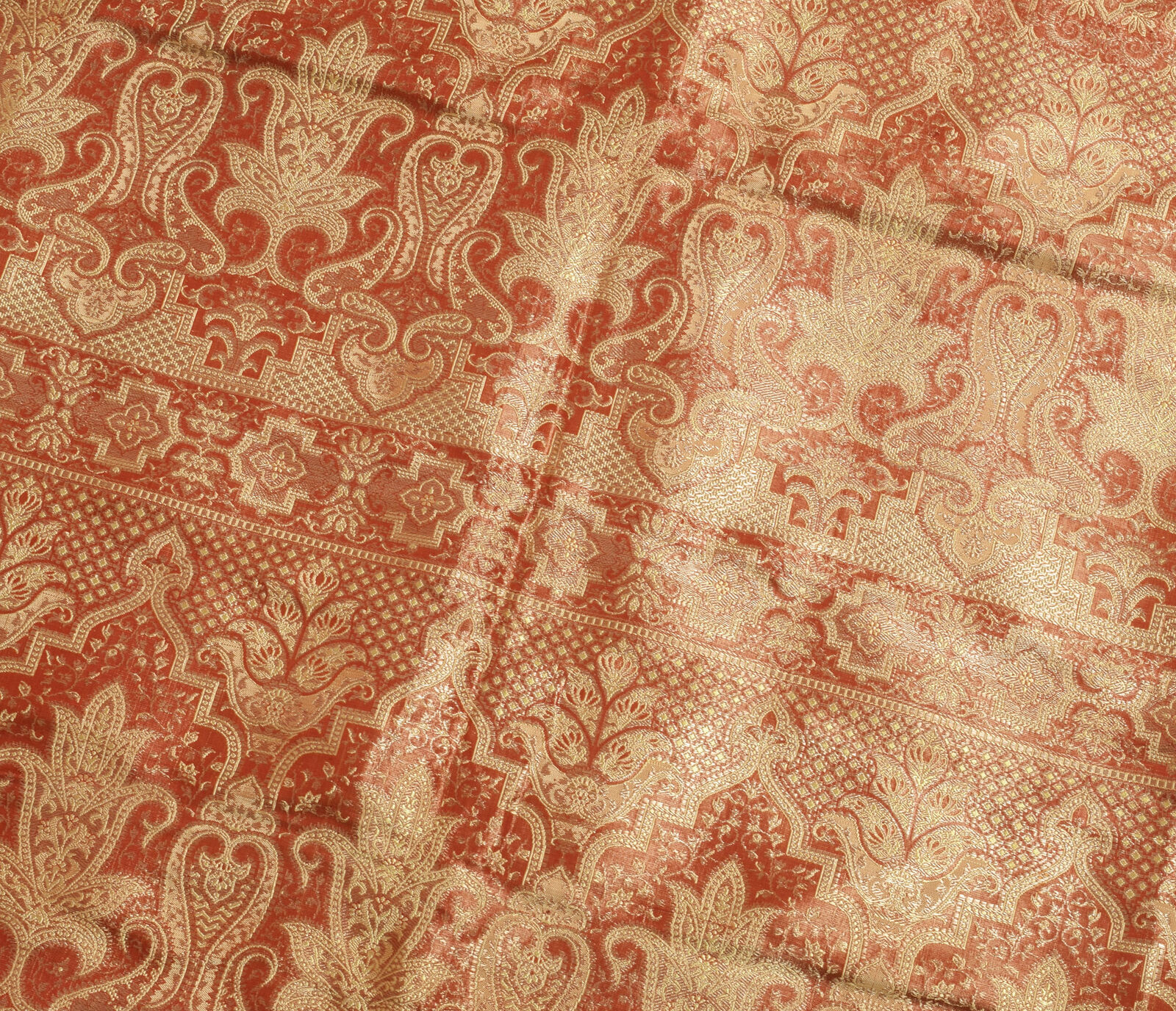 Sushila Vintage Heavy Saree Pure Satin Silk Banar… - image 4