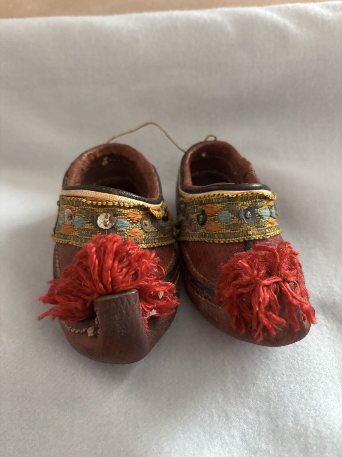 pair of handmade antique greek child’s shoes - image 4