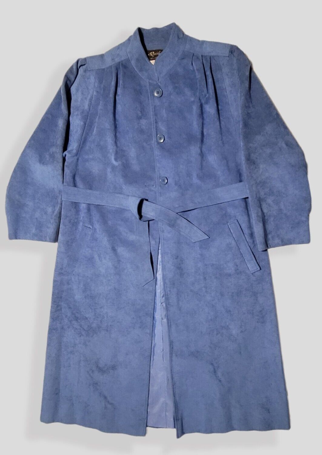 Gino Rossi for Wilson Blue UltraSuede Duster Long… - image 2