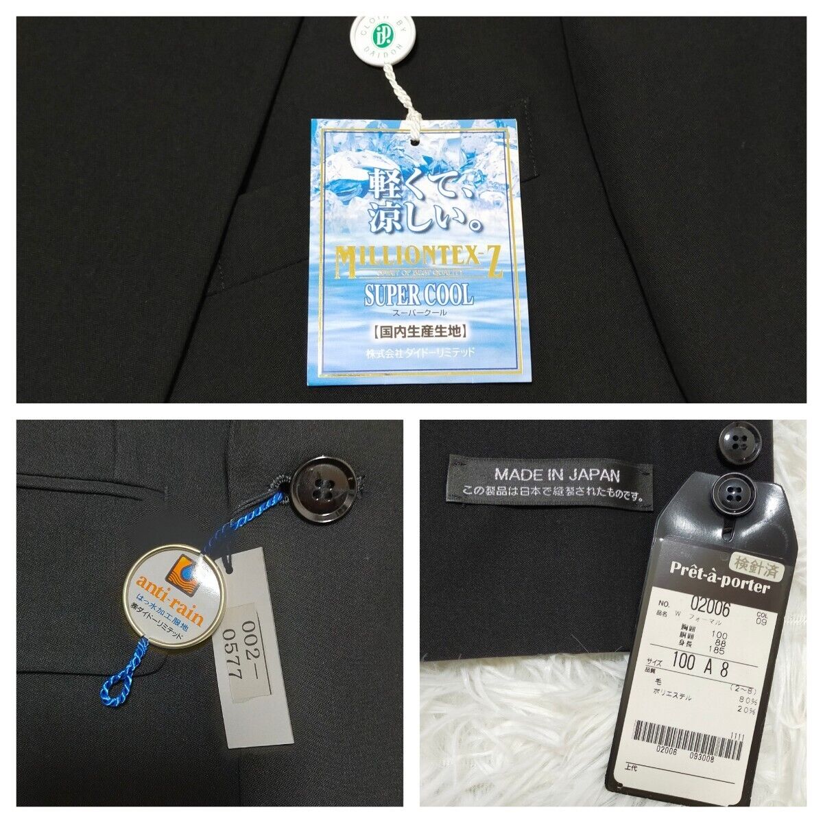 Unused Tagged Rickenbacker Double Breasted Tailor… - image 8