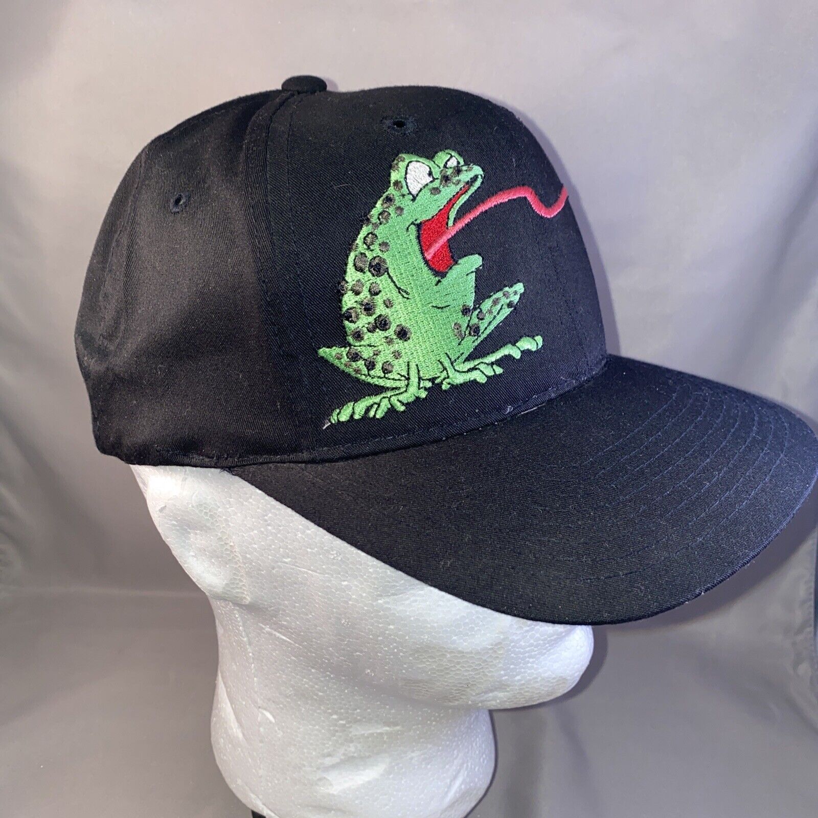 Rare Vintage 90s Budweiser Frog Snapback Hat Cap … - image 3