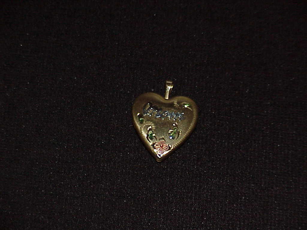 VINTAGE MOM HEART LOCKET 14K GOLD FILLED RAISED S… - image 9