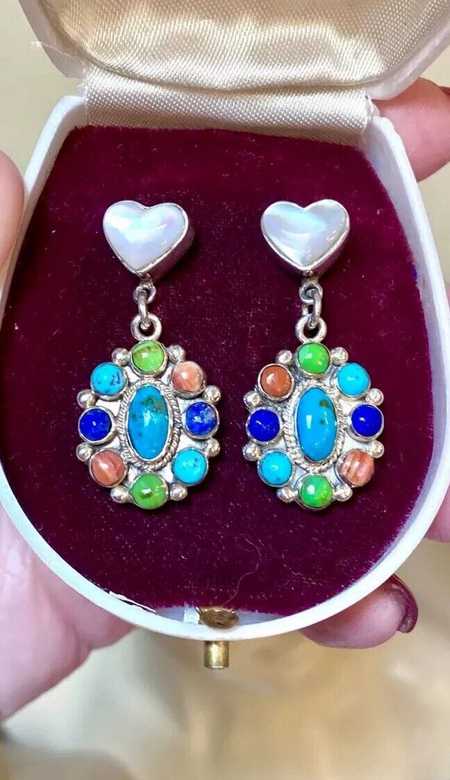 Gorgeous Southwestern Designer Sterling Silver Tu… - image 8