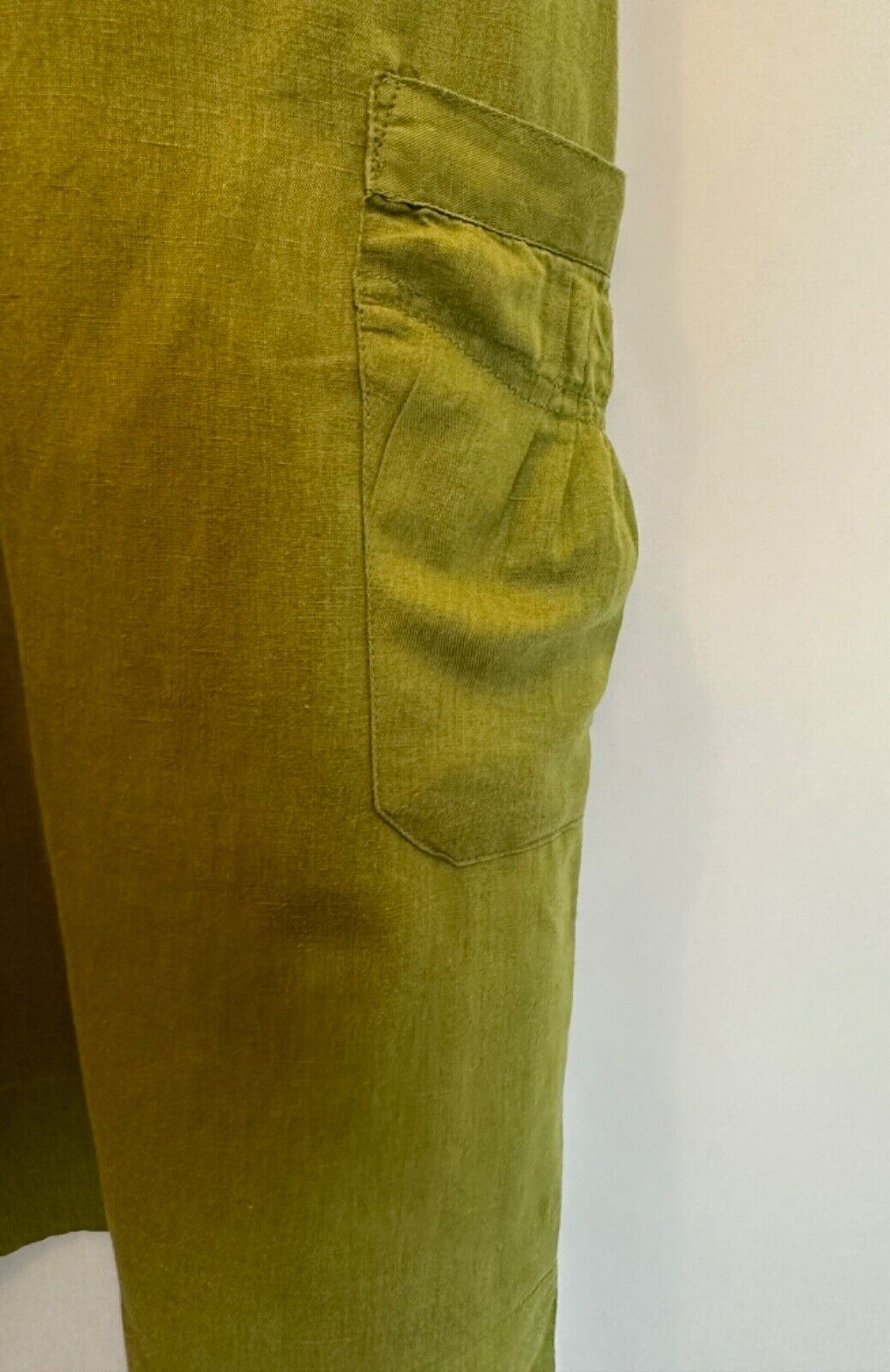 Gudrun Sjoden Size M Green Cotton Linen Lagenlook… - image 10