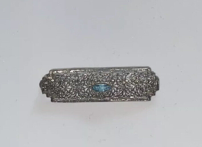 Antique Victorian Sterling Silver Brooch - image 3