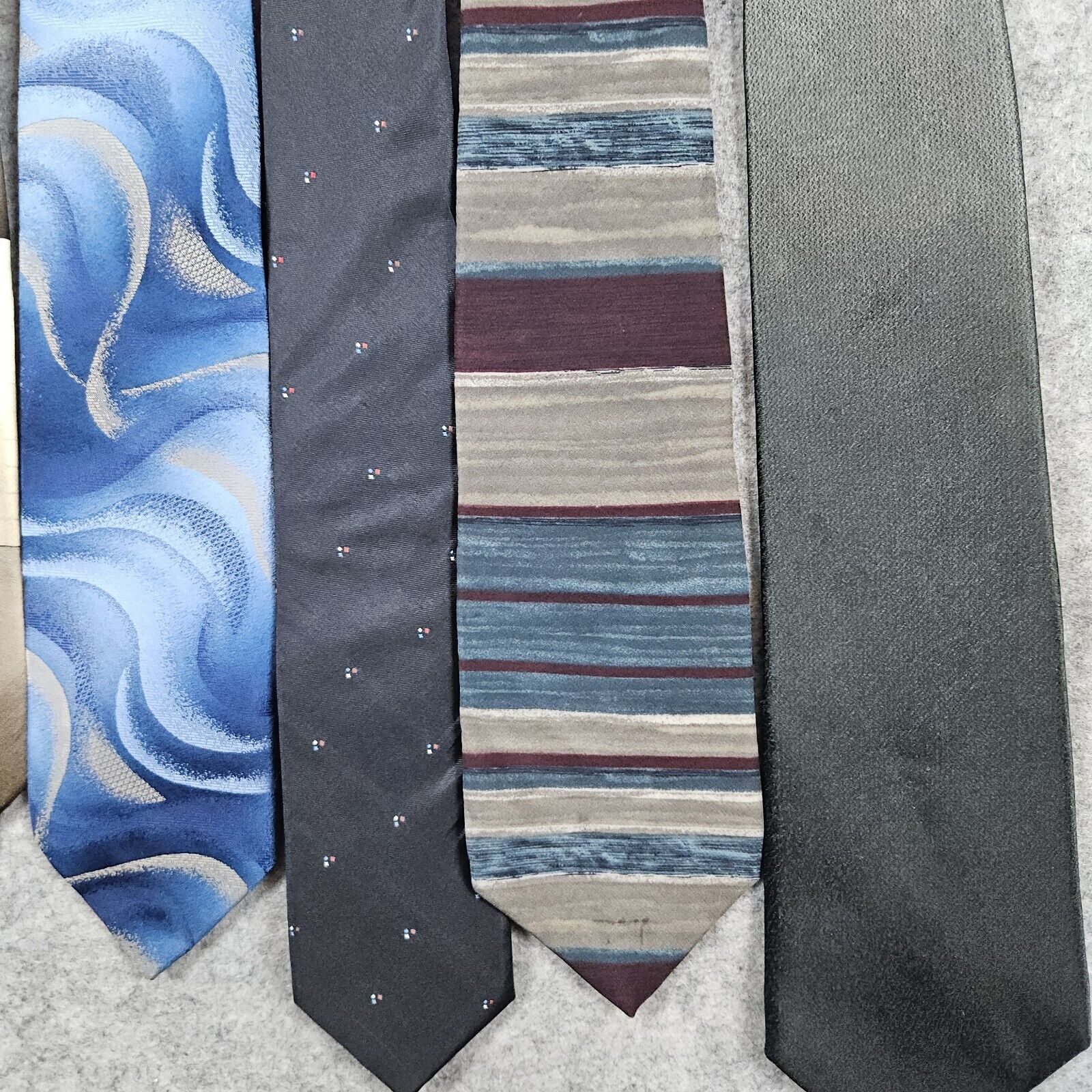 Lot of 8 Neck Ties 4 Brutini Wembley Cardin Oscar… - image 3