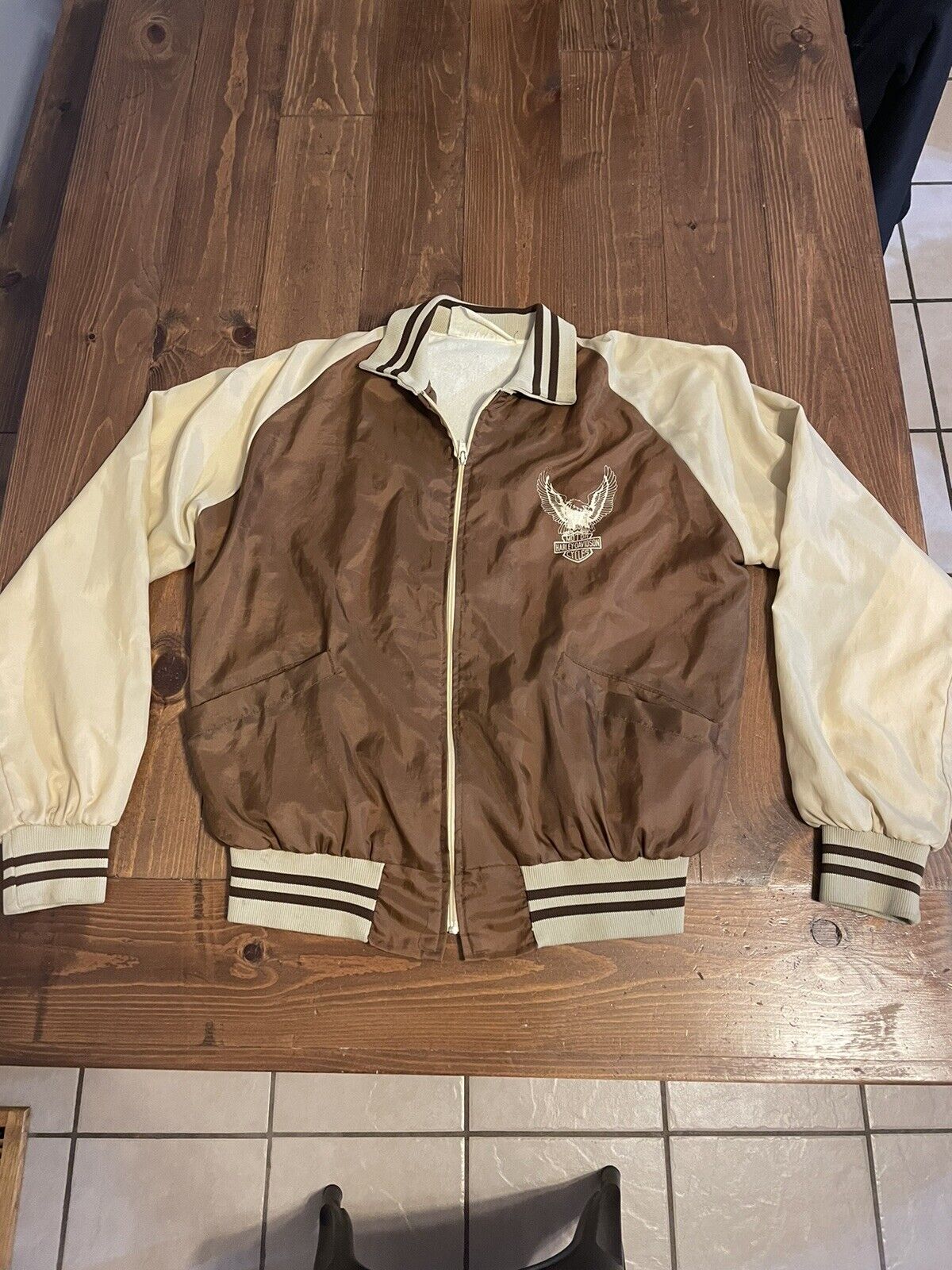 Vintage 70's Harley Davidson Holloway Bomber/Trac… - image 3