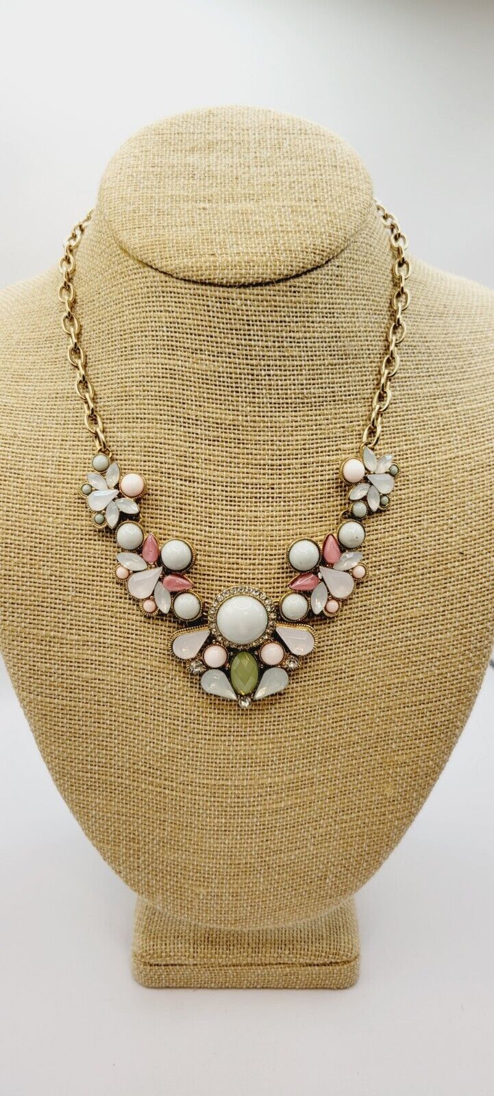 Vintage Geometric Multicolored Big Statement Neck… - image 5