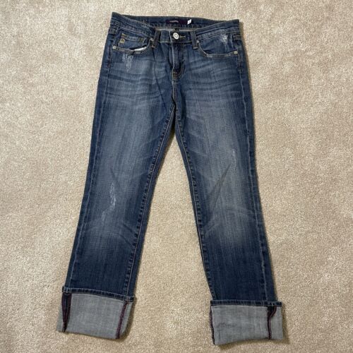 Vigoss New York Straight leg distressed denim Str… - image 1