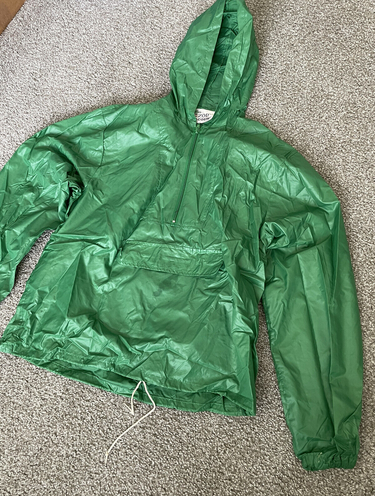 Vintage IZOD Lacoste Pullover Windbreaker Rain Ja… - image 3