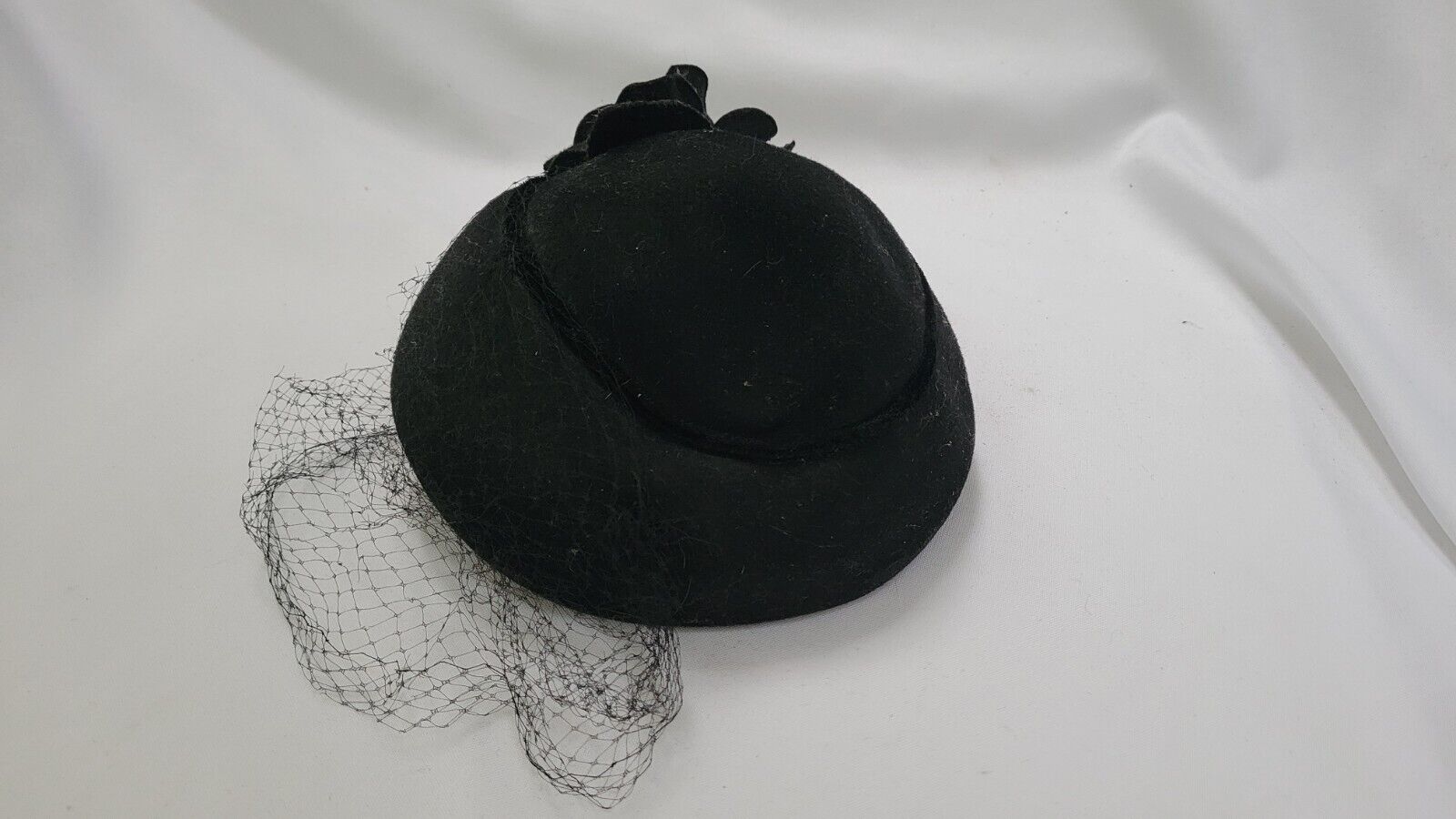 Antique Vintage Stylish 30's 40s Women's Hat Blac… - image 10