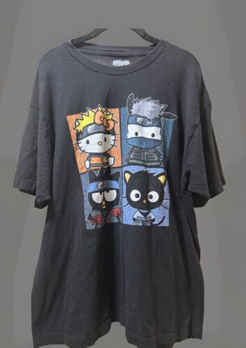 Naruto Shippuden x Hello Kitty Black Short Sleeve… - image 1