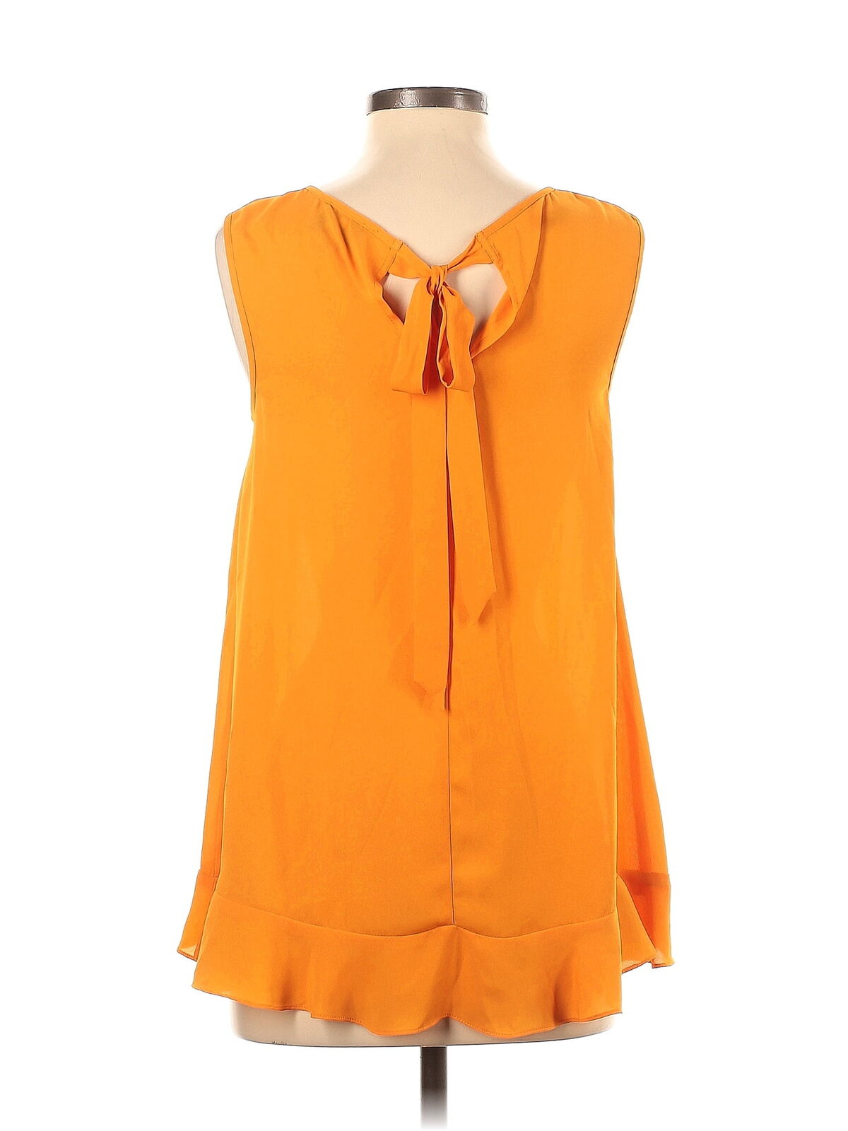 CeCe Women Orange Sleeveless Blouse XS - image 2