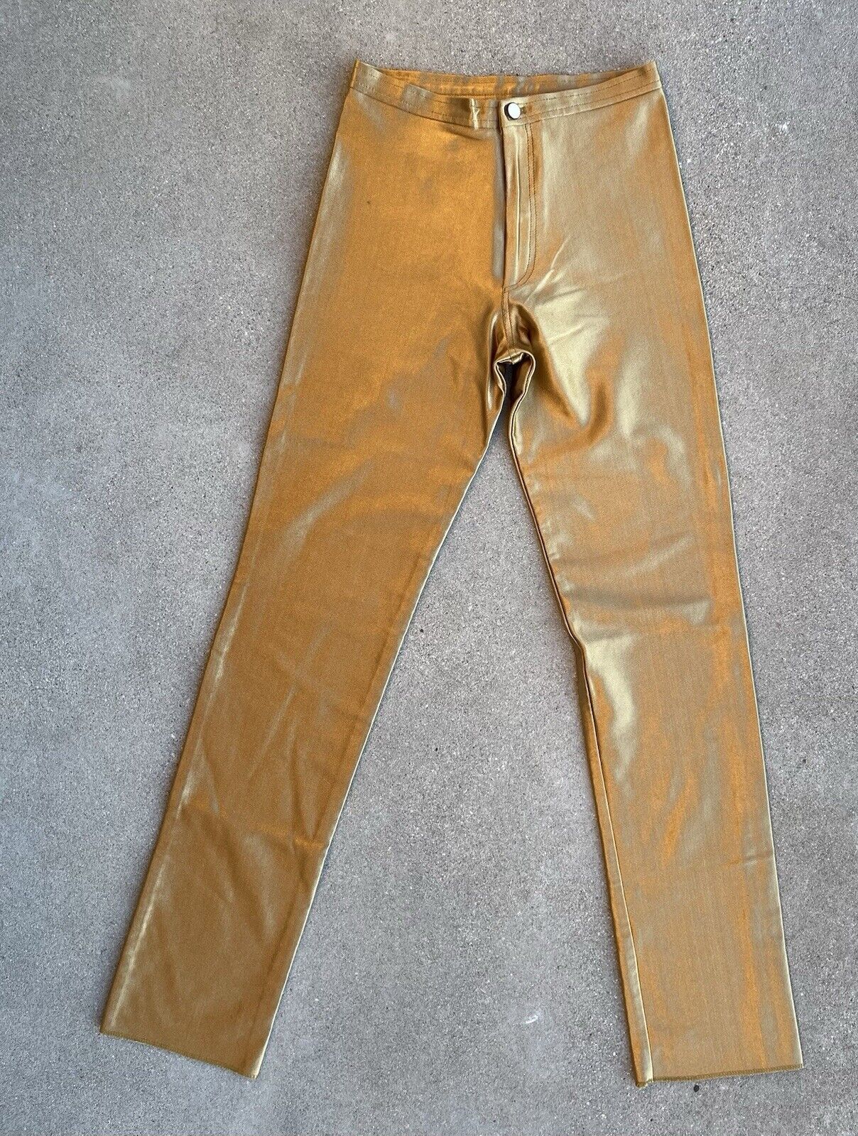 Vintage 70s Fredericks of Hollywood Gold Pants Di… - image 3