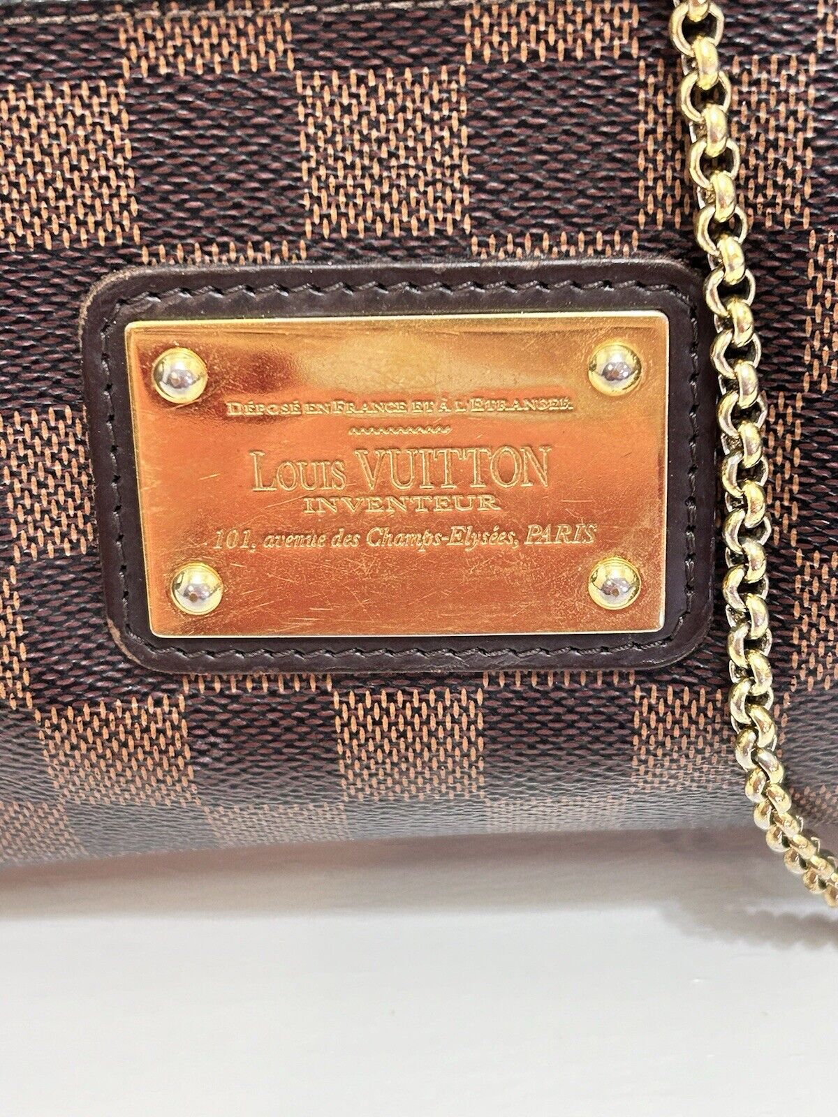 LOUIS VUITTON Eva Damier Ebene Crossbody Clutch H… - image 4