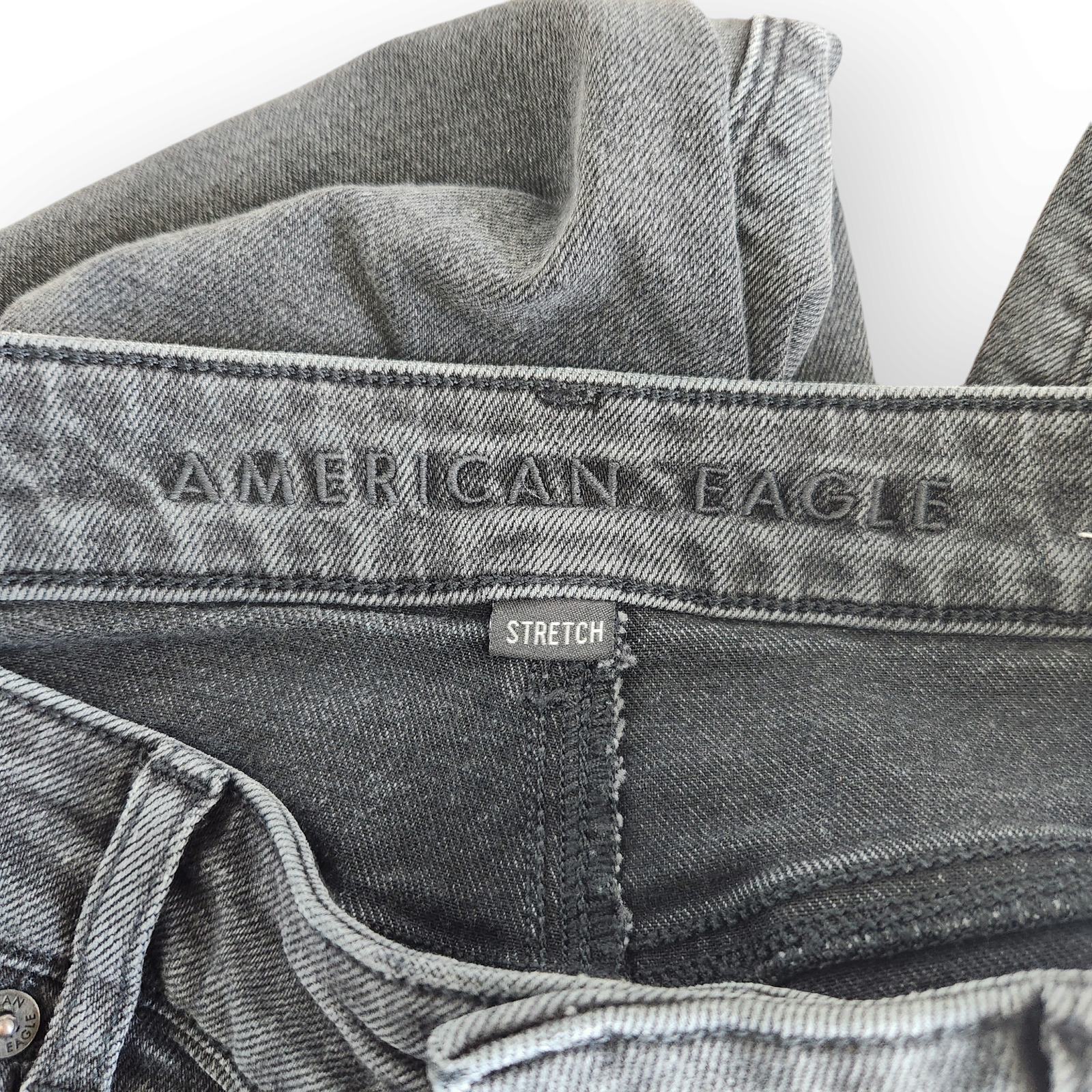 American Eagle Black High Waisted Mom Jeans 2 - image 4