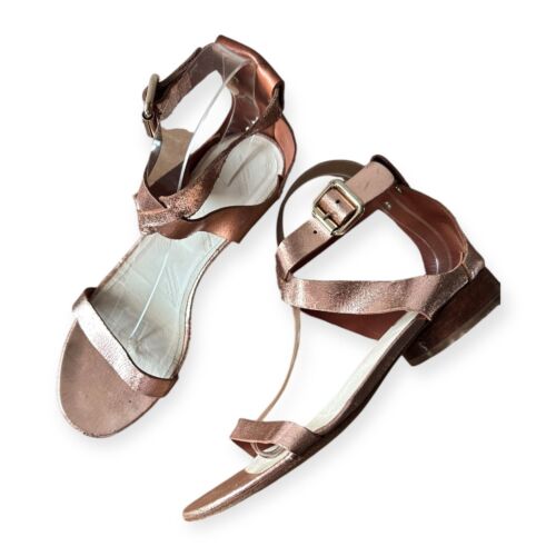 Maison Martin Margiela Rose Gold Metallic Low Hee… - image 1